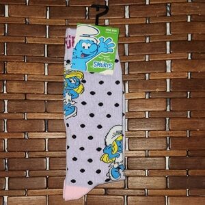 Smurfette Polka Dot Socks